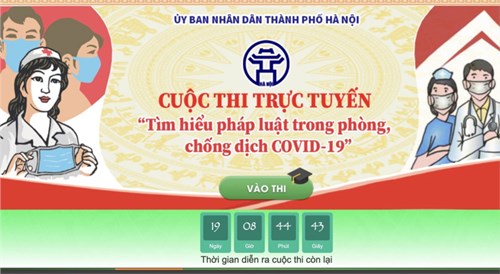 Hưởng ứng tham gia cuộc thi trực tuyến  Tìm hiểu pháp luật phòng chống dịch Covid-19  tại cơ sở giáo dục trên địa bàn huyện Gia Lâm